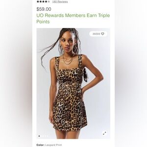 UO Bri Double Bow Satin Mini Dress